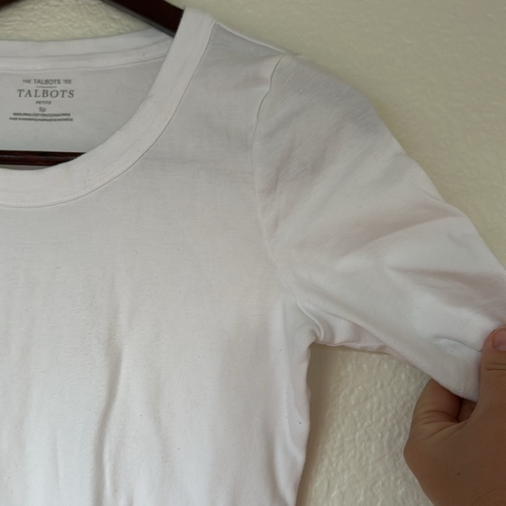 The Talbots tee petite small Pima cotton - Picture 4 of 6